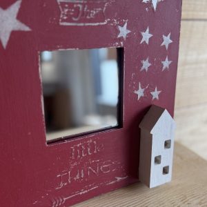 Petit miroir rouge « Enjoy the little things »