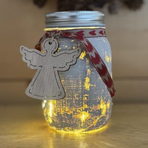Pot photophore de Noël « Ange »